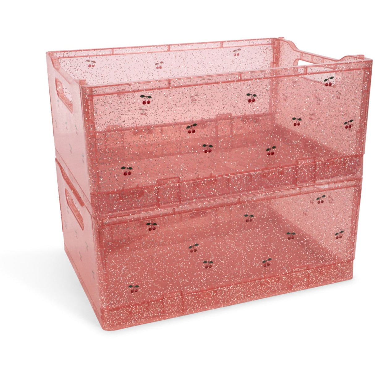 Konges Sløjd Sparkling Blush 2 Pak Glitter Opbevaring Box