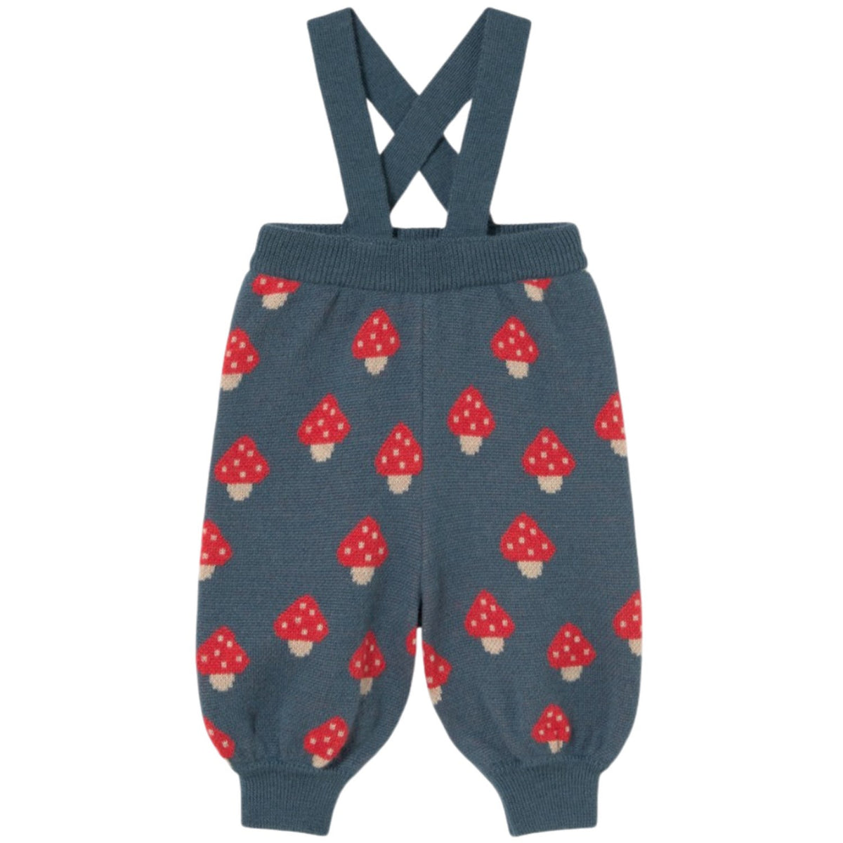TinyCottons Stone Tiny Mushrooms Baby Strikket Pant