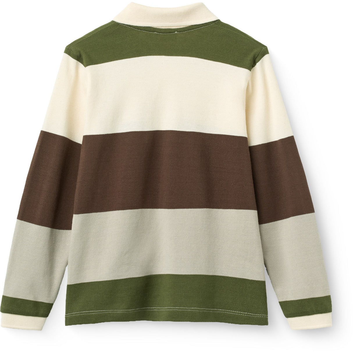 COPENHAGEN COLORS Grey Stripe Pique Polo M/ Ls
