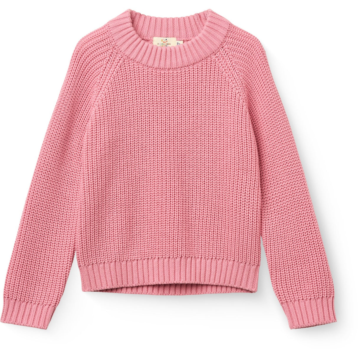 COPENHAGEN COLORS Blossom Pink Strikket Classic Rib Sweater
