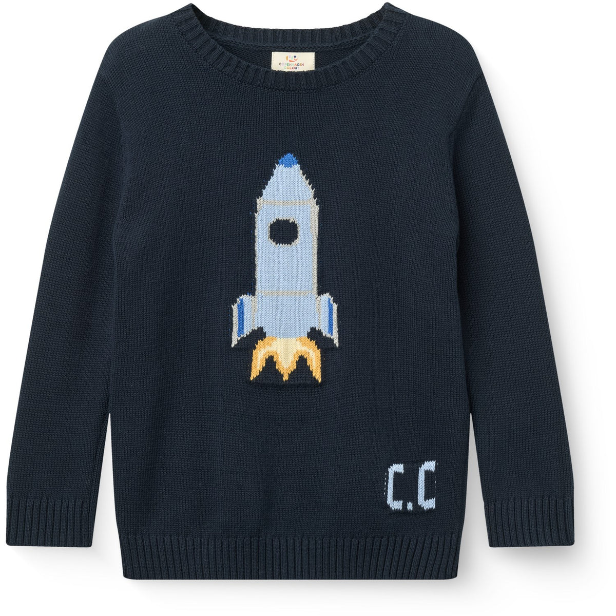 COPENHAGEN COLORS Navy Rocket Comb. Sweater M/ Icon