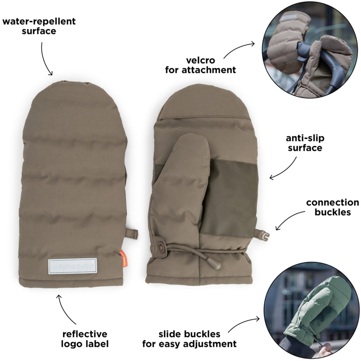 DonebyDeer Taupe Stroller Vanter