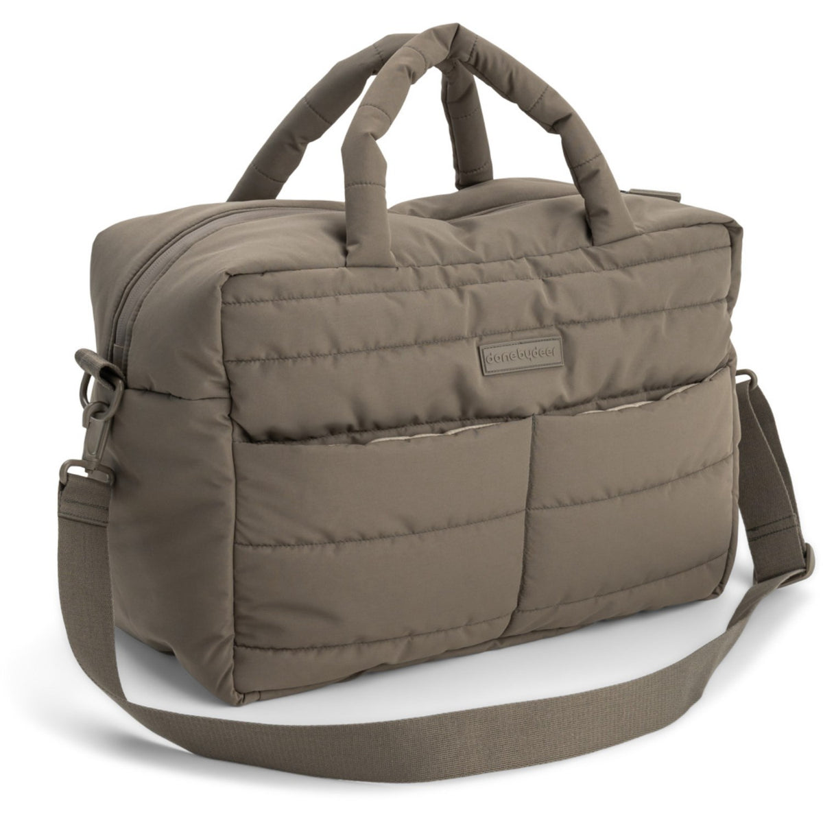 DonebyDeer Taupe Quiltet Changing Taske