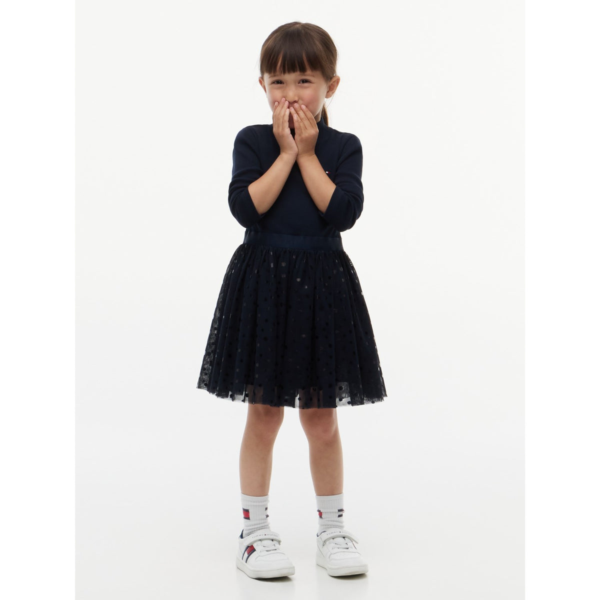 Tommy Hilfiger Dark Blue-Blue Lg Tyl Kjole