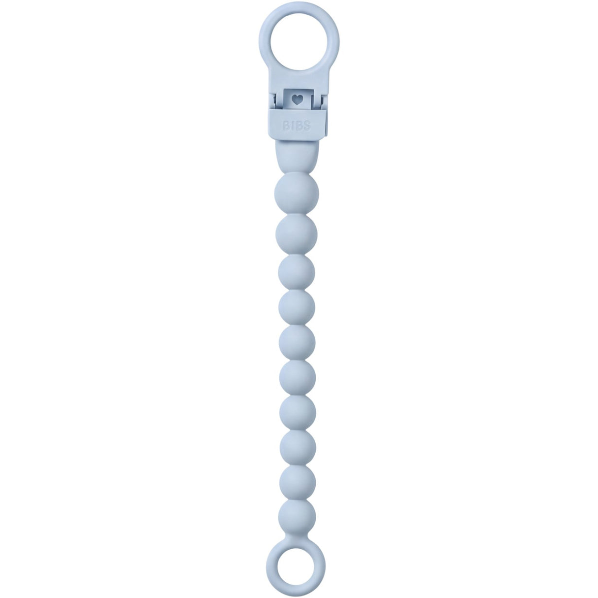 Bibs Baby Blue Sut Clip Beaded