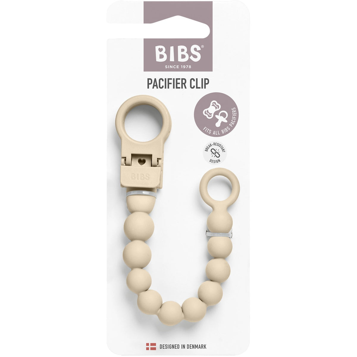 Bibs Vanilla Sut Clip Beaded