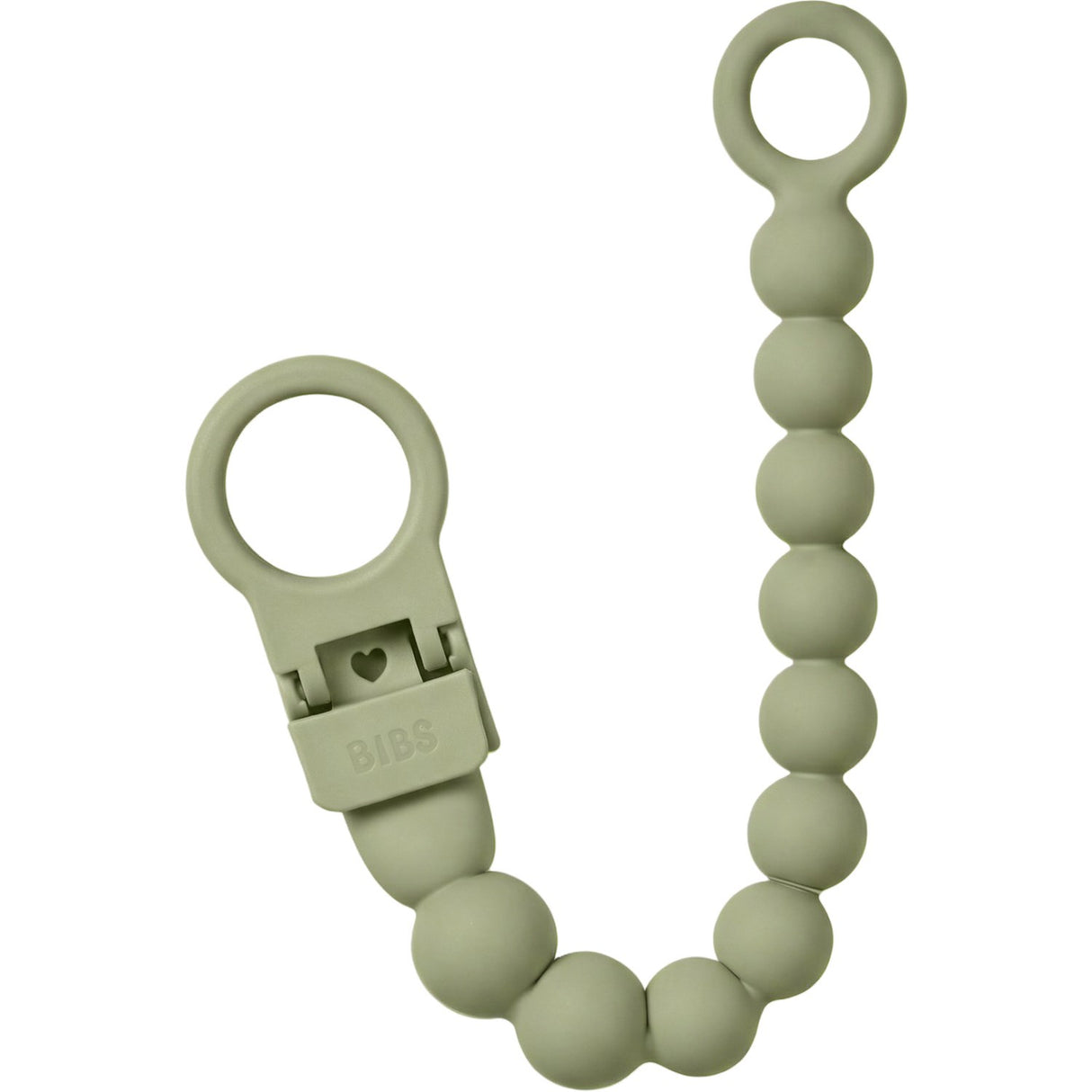 Bibs Sage Sut Clip Beaded