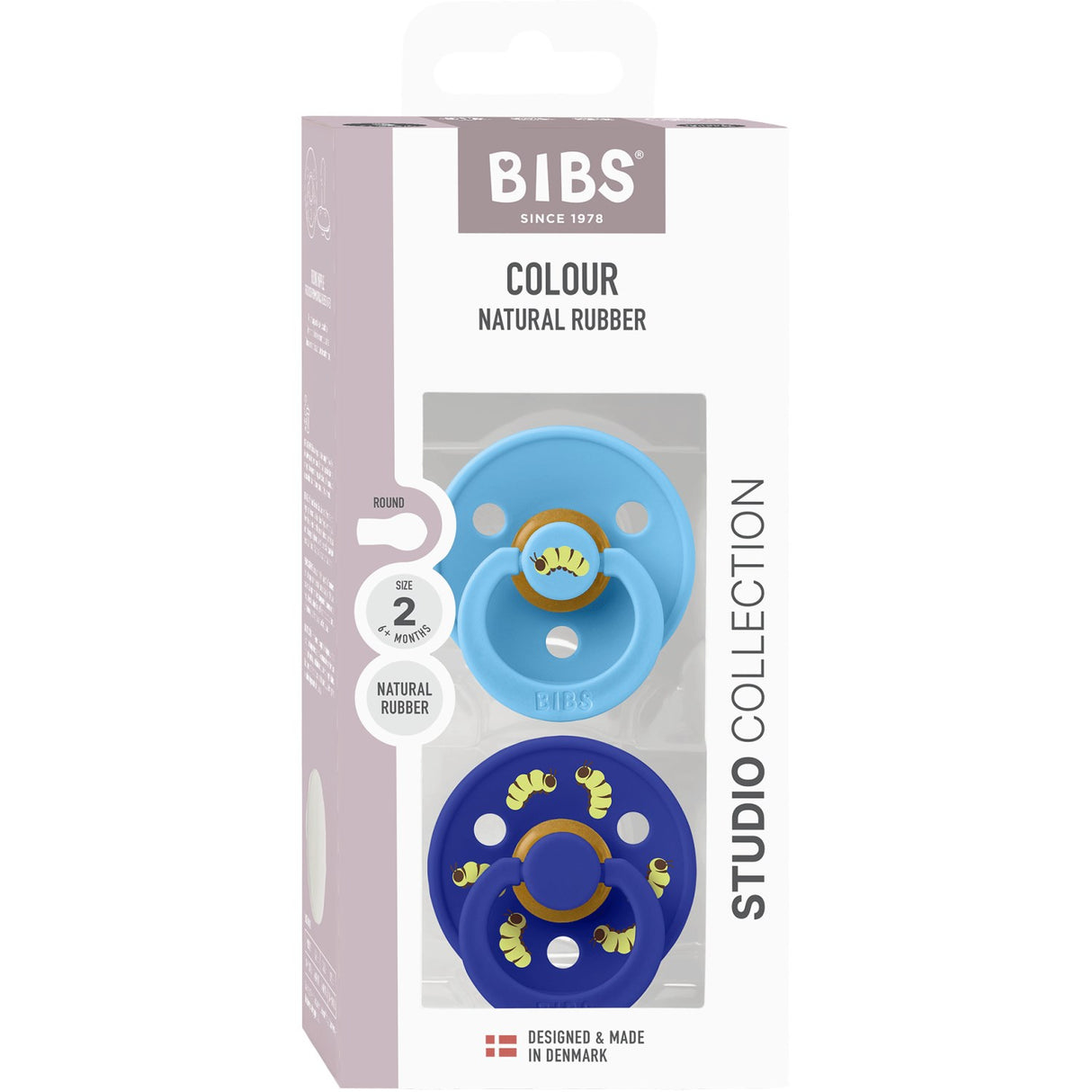 Bibs Breeze / Sonic Studio Colour Sut Caterpillar Mix 2 Pack Latex Round