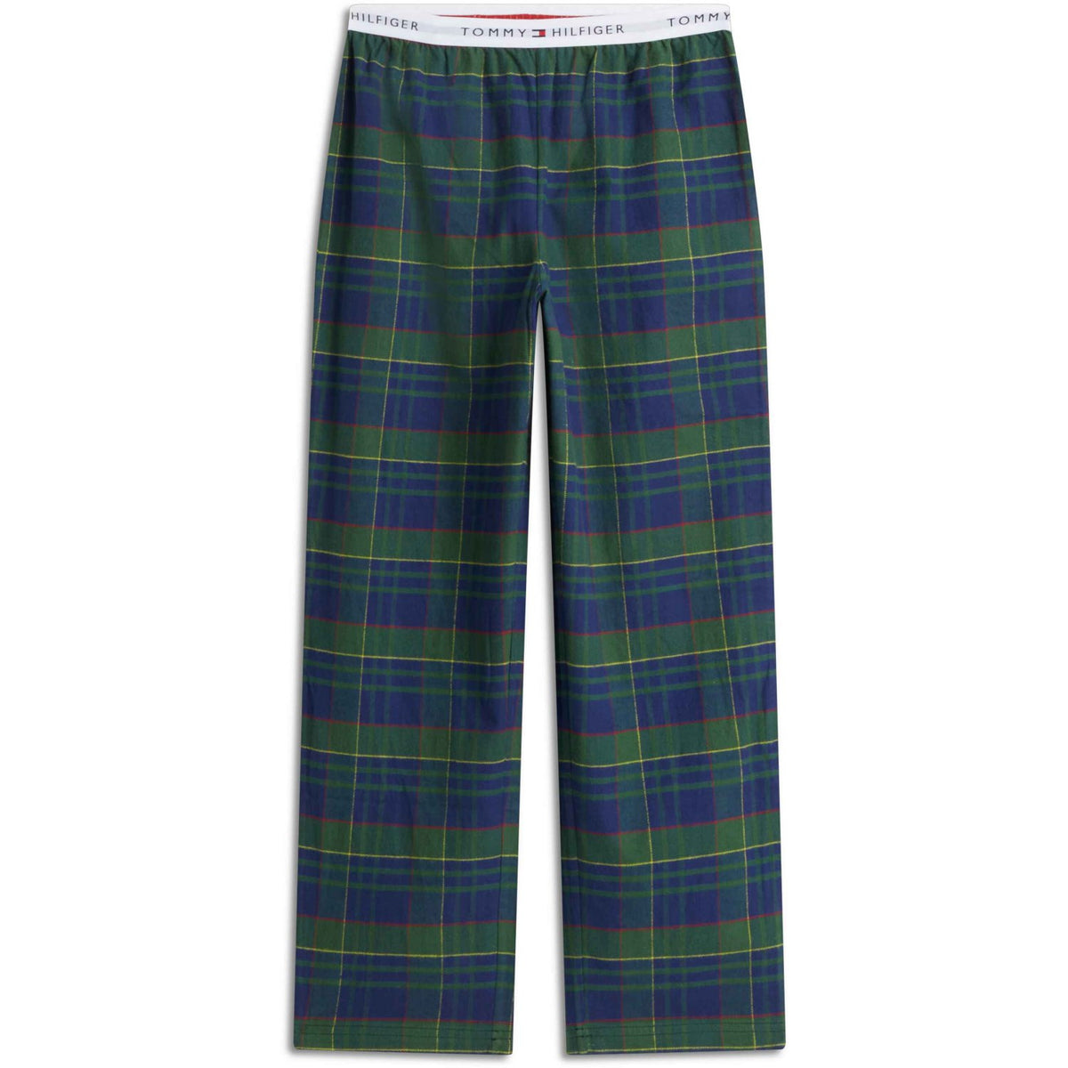 Tommy Hilfiger Orn Green / Buffalo Check Evergreen-Brown Long Pj Sæt