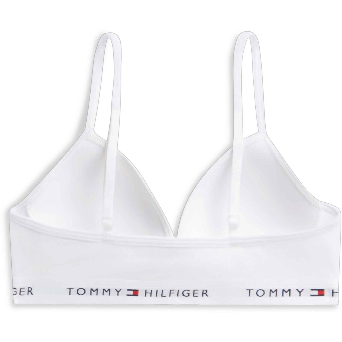 Tommy Hilfiger White-White Bomuld Fixed Foam BH