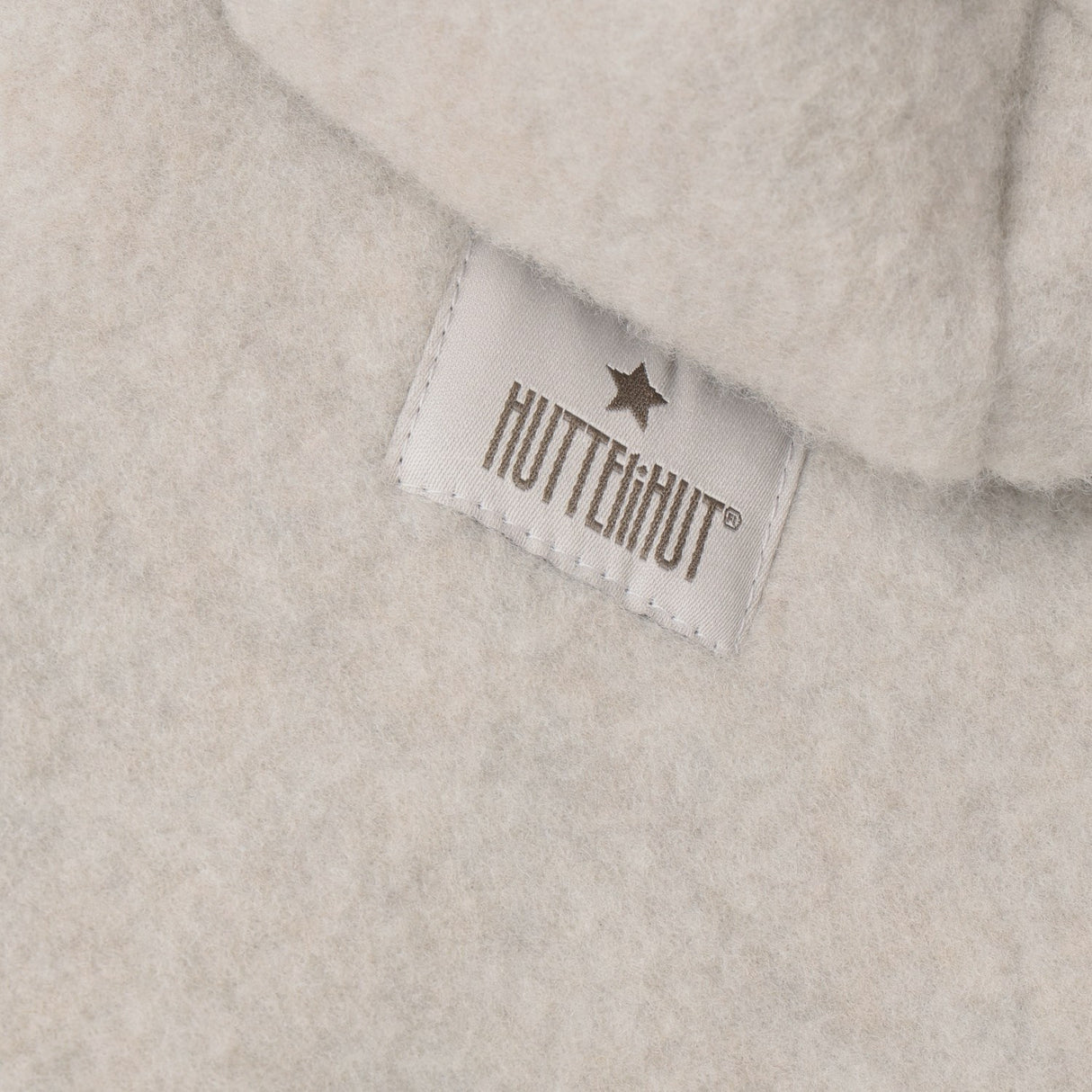 Huttelihut Camel Melange Jakke Ears Wool Fleece