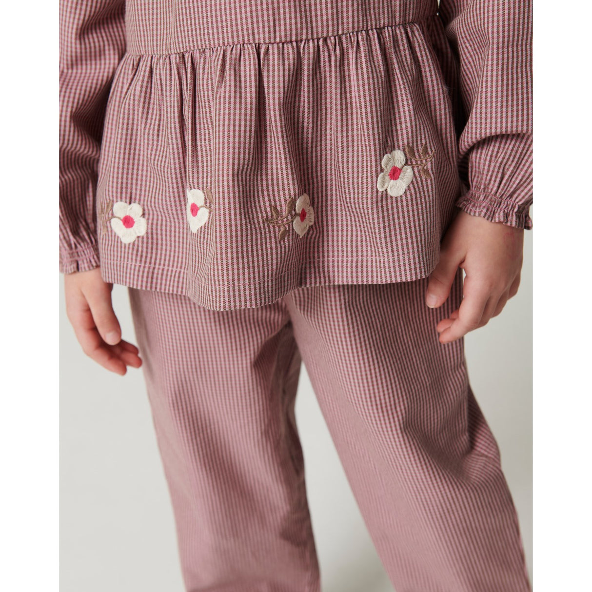 COPENHAGEN COLORS Winter Rose Check Comb. Checkered Bukser M/ Side Pockets