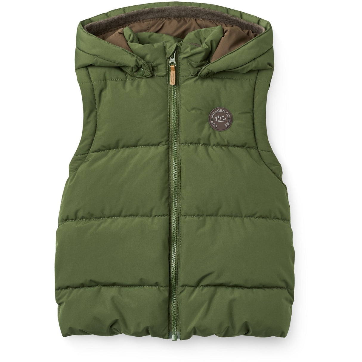 COPENHAGEN COLORS Dk. Green 2 I 1 Puffer Jakke M/ Removable Ærmer