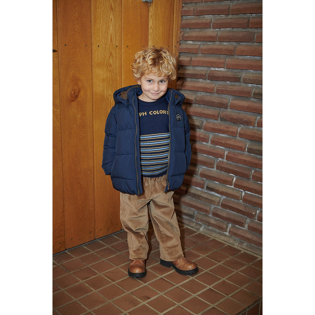 COPENHAGEN COLORS Navy 2 I 1 Puffer Jakke M/ Removable Ærmer