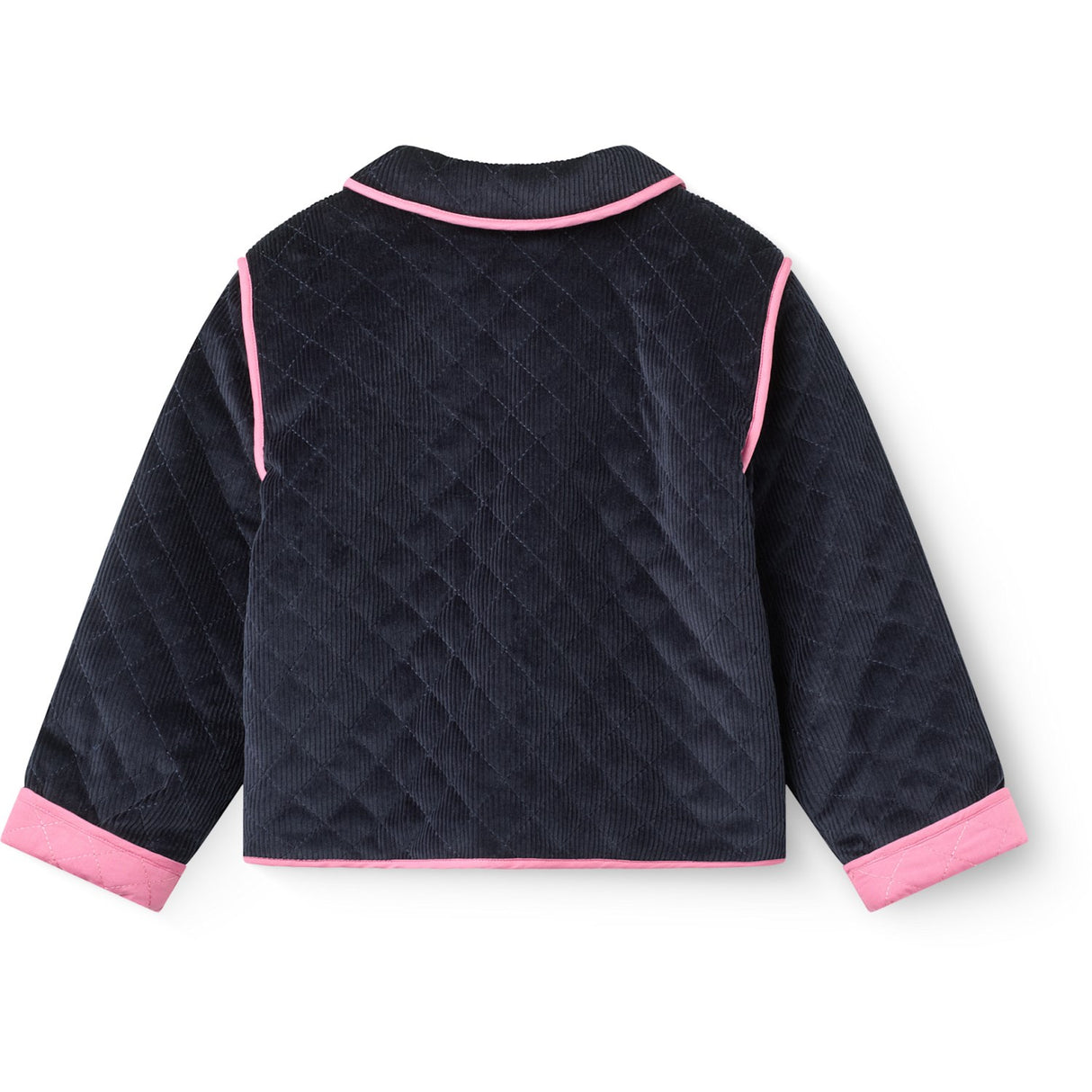 COPENHAGEN COLORS Navy Quiltet Corduroy Jakke M/ Embroidery