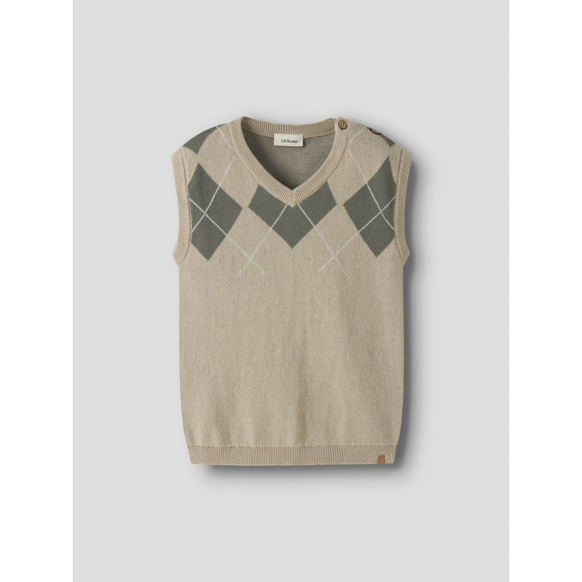 Lil'Atelier White Pepper Mulled Basil Nmmronan Strik Vest Lil