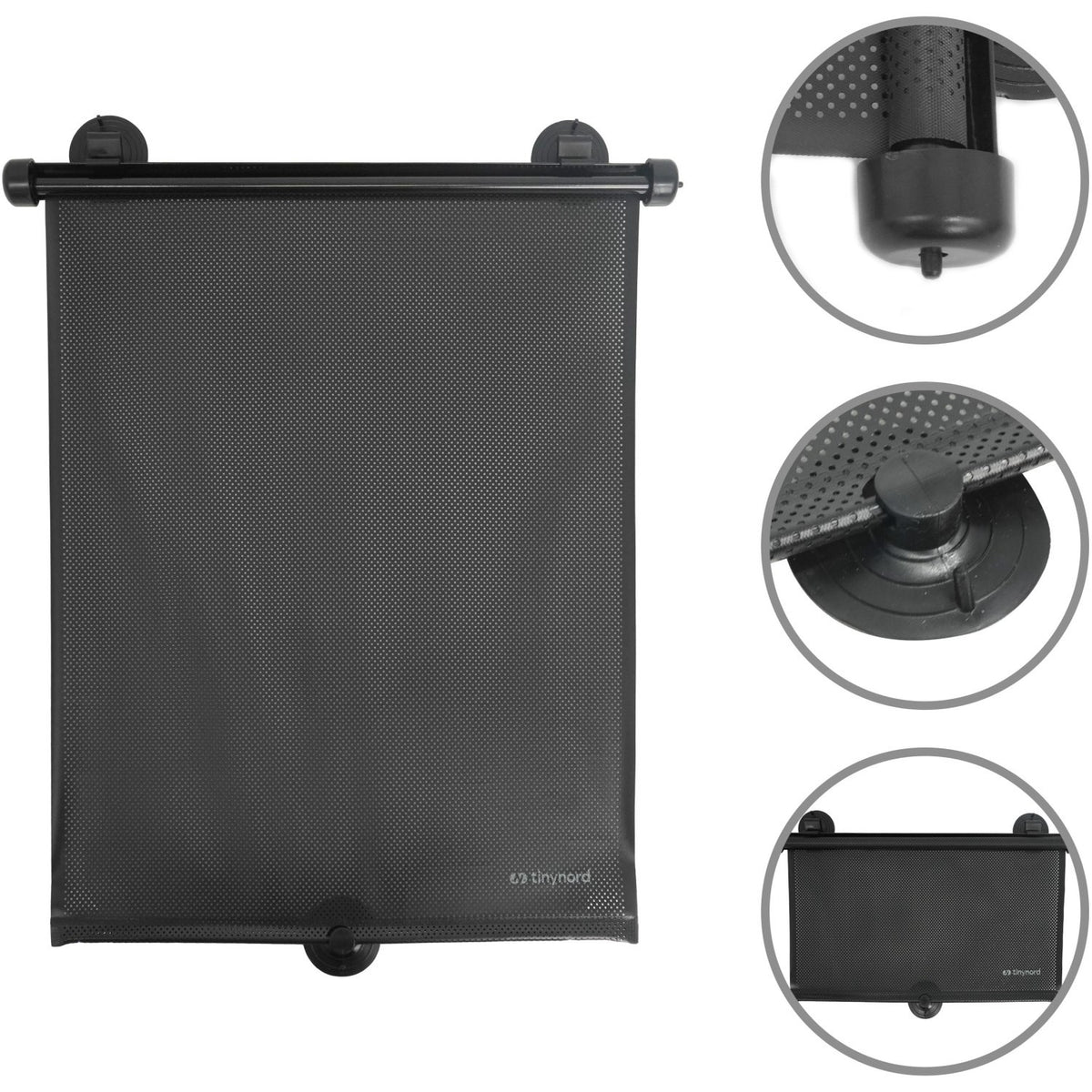 Tinynord Black Bil Window Rollershade