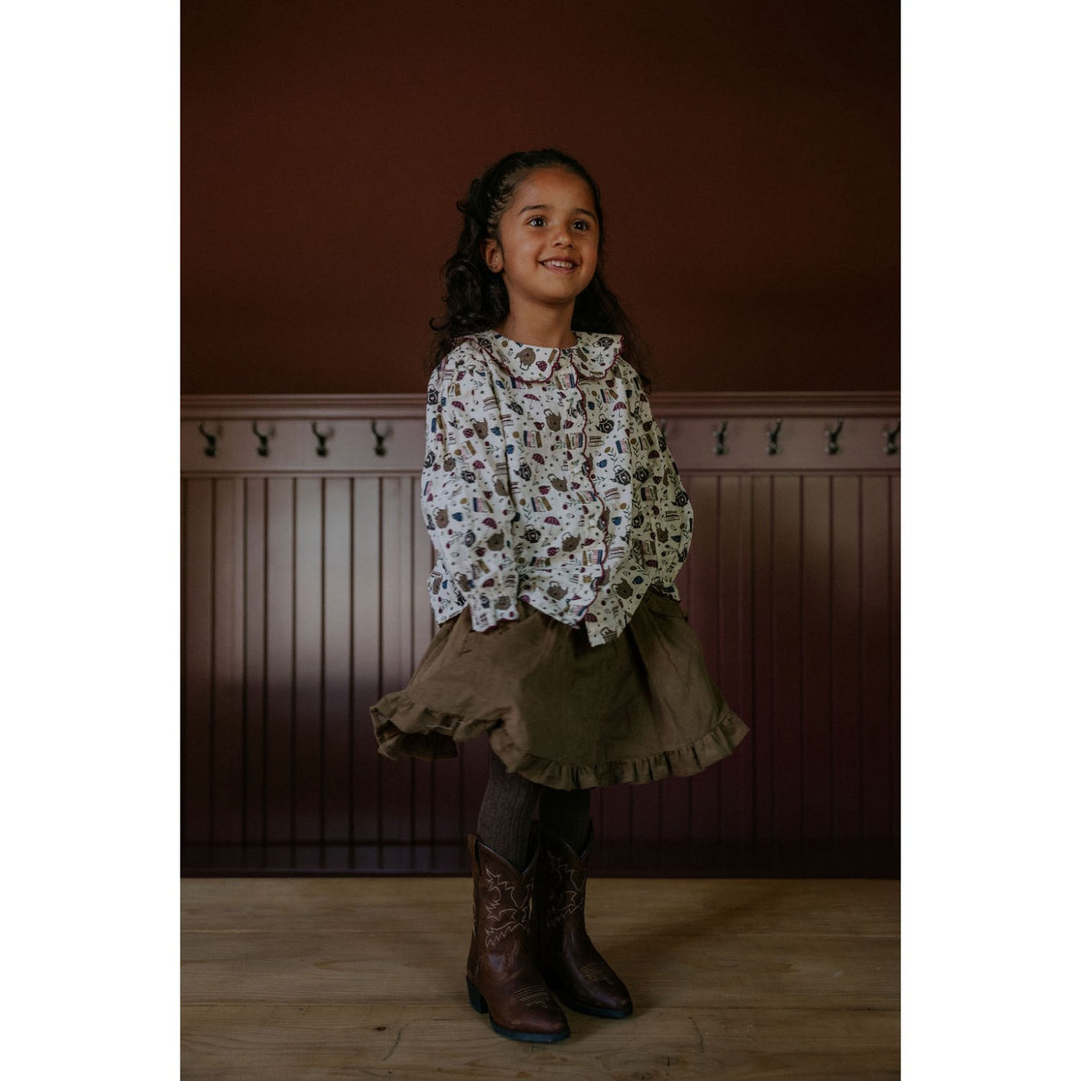 Fliink Sandshell Aop Cosy Ls Bluse