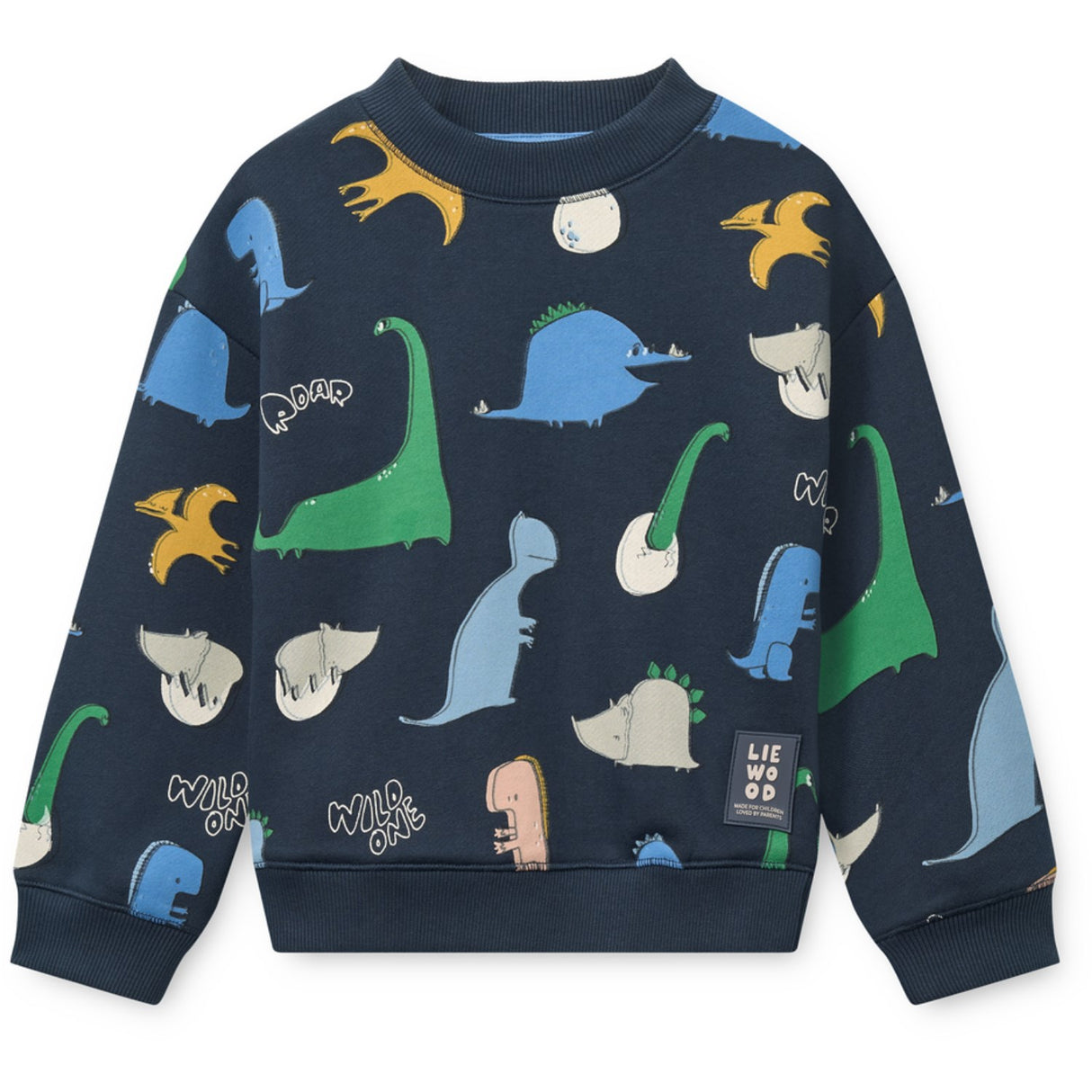 LIEWOOD Dino Roar / Classic Navy Ridley Printed Sweatshirt