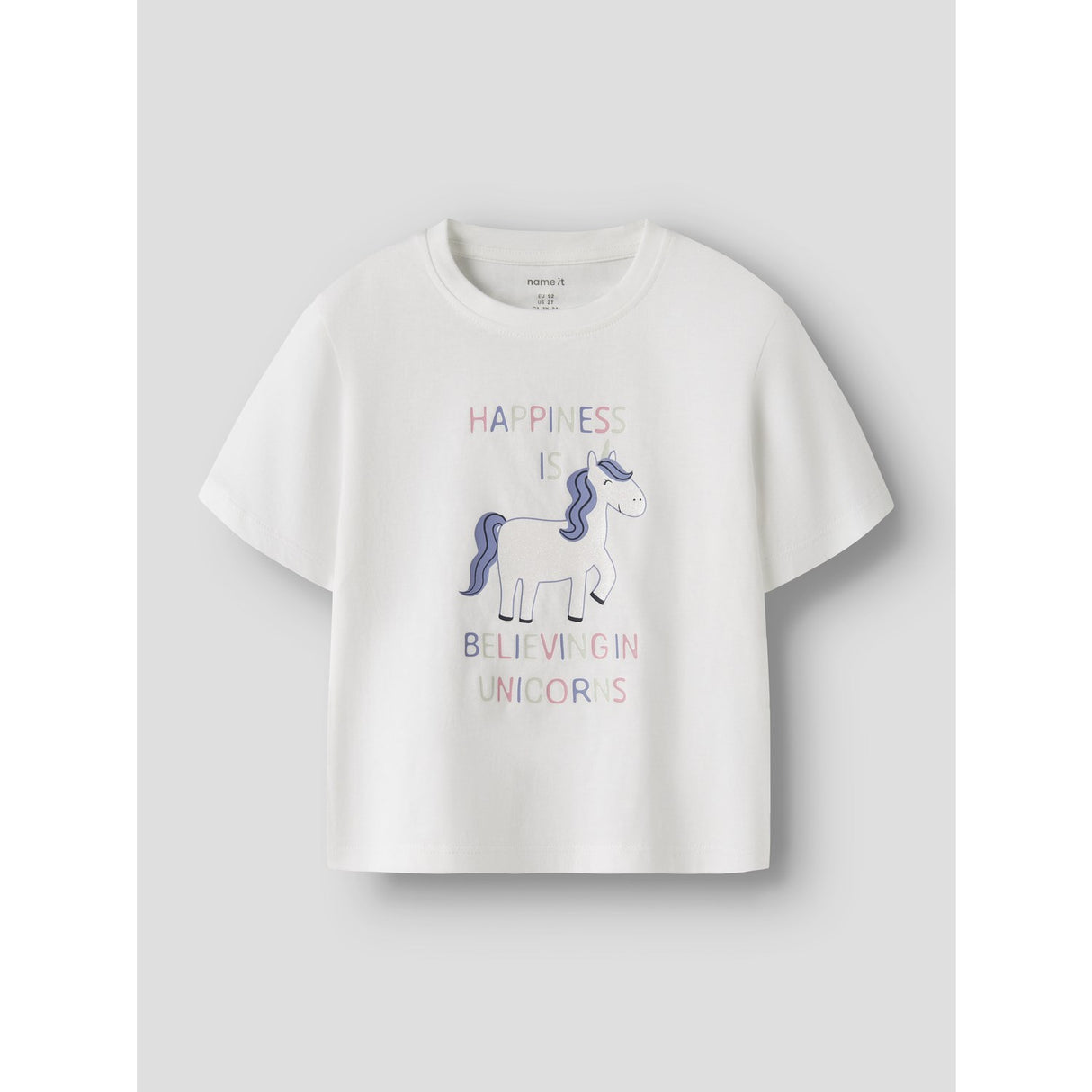 Name It Bright White Happiness Nmfvelda Ss Nreg Top
