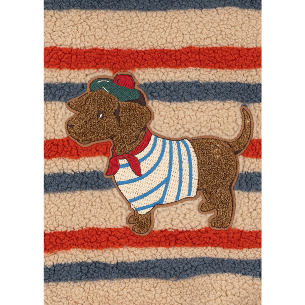 Konges Sløjd Tangerine Stripe Jody Embroidery Bamse Jakke Grs