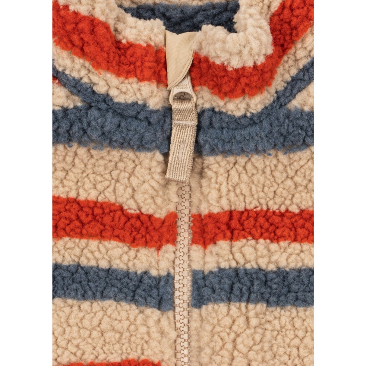 Konges Sløjd Tangerine Stripe Jody Embroidery Bamse Jakke Grs