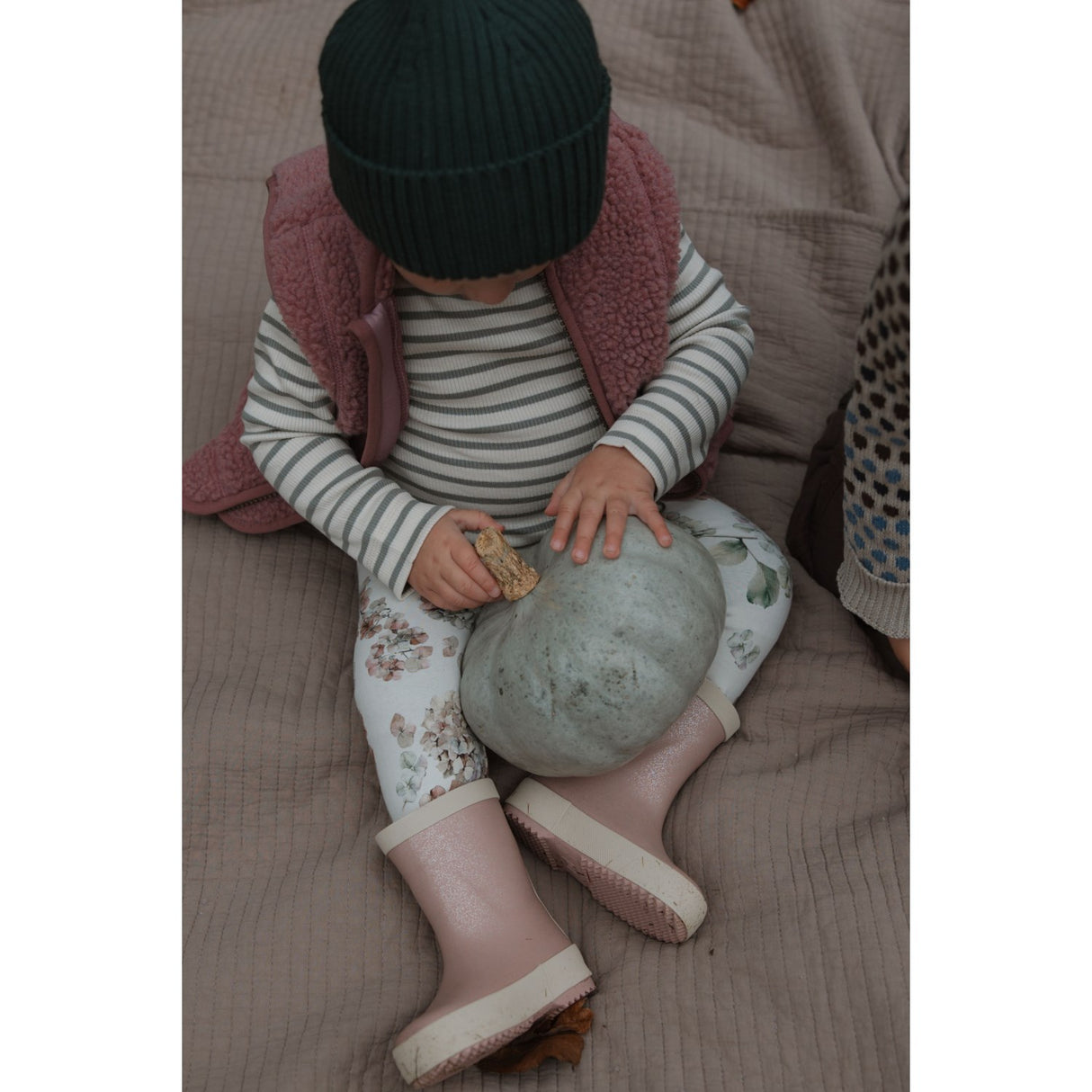 Petit Piao Eggnog Hydranger Aop Ppstar Leggings