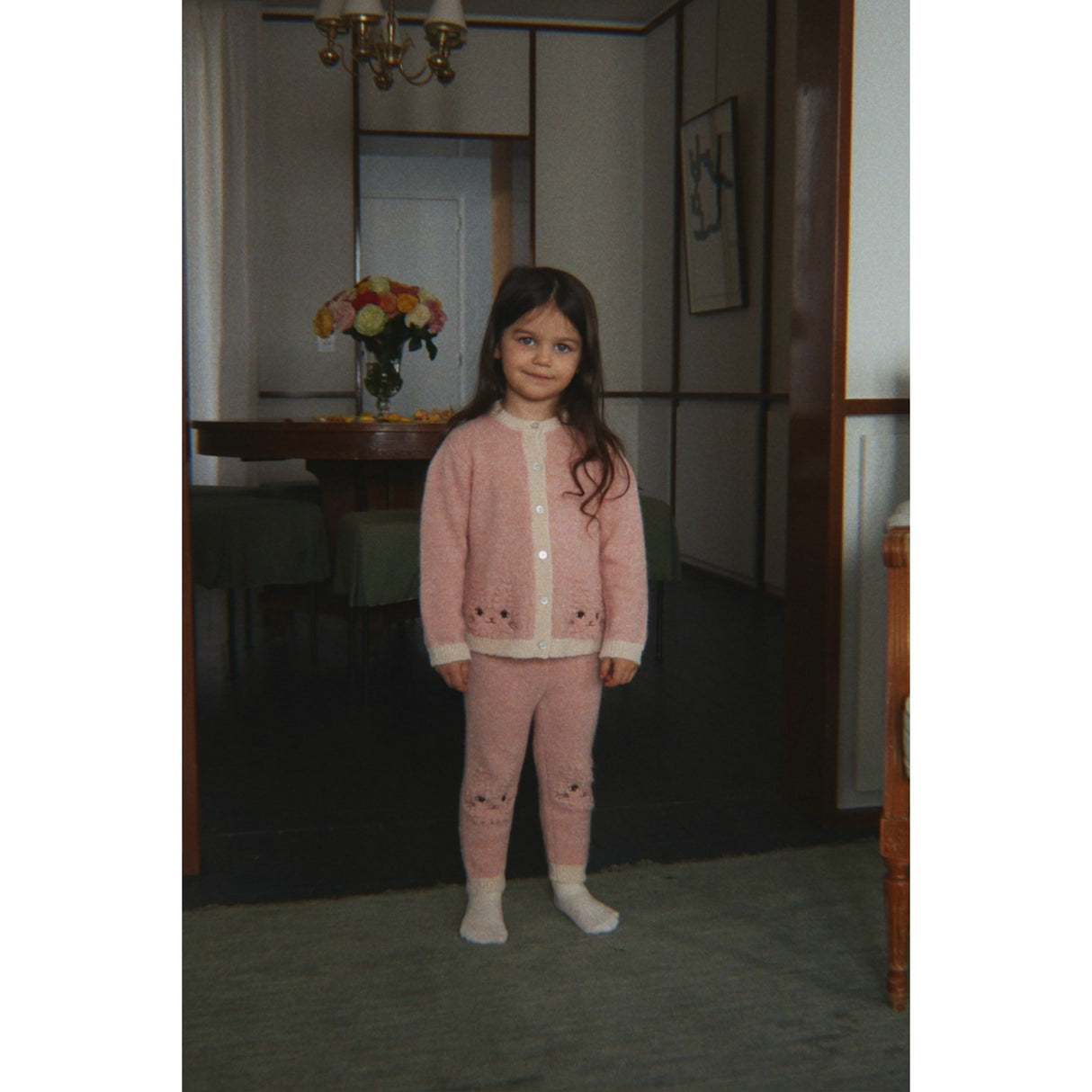 Konges Sløjd Silver Pink Kitty Cardigan