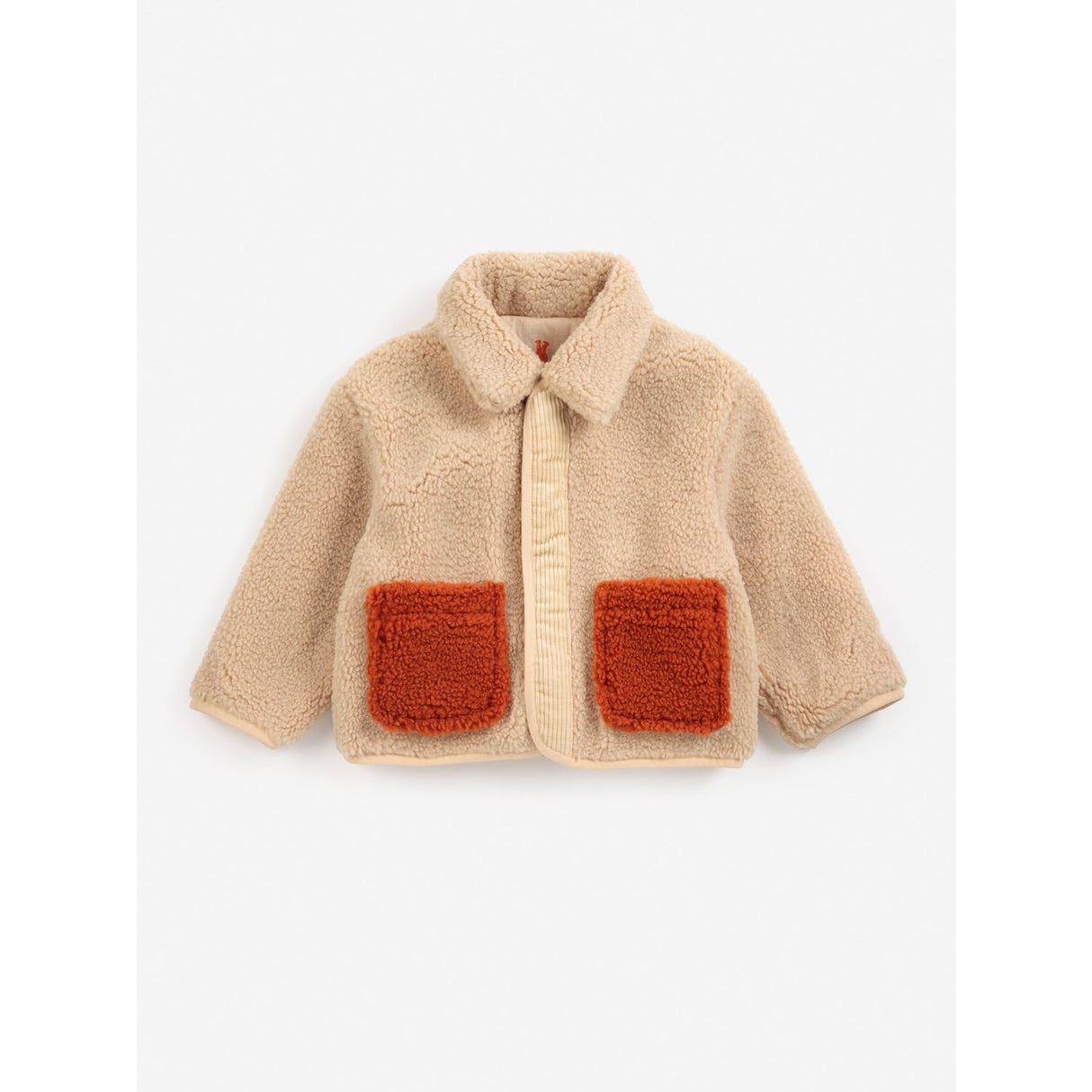 Bobo Choses Light Pink Softpaw Monster Sheepskin Vendbar Jakke