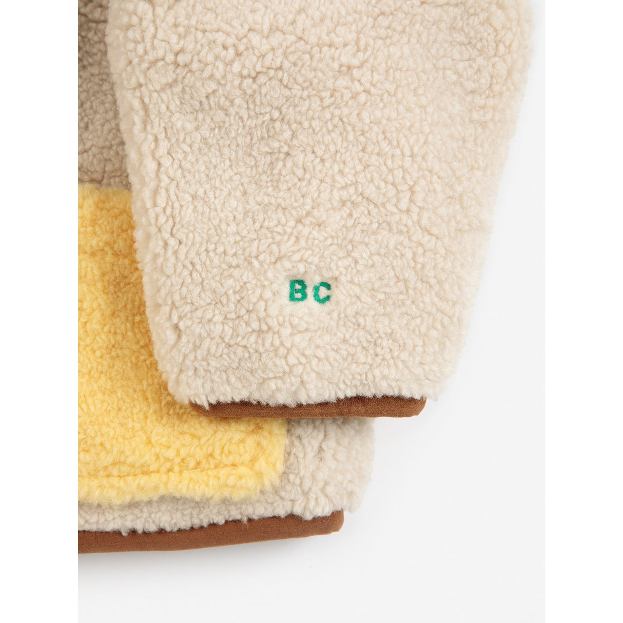 Bobo Choses Brown Pixel Abduction Sheepskin Vendbar Jakke