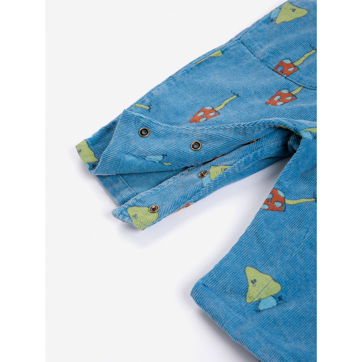 Bobo Choses Blue Mush Monster Duo All Over Corduroy Overall