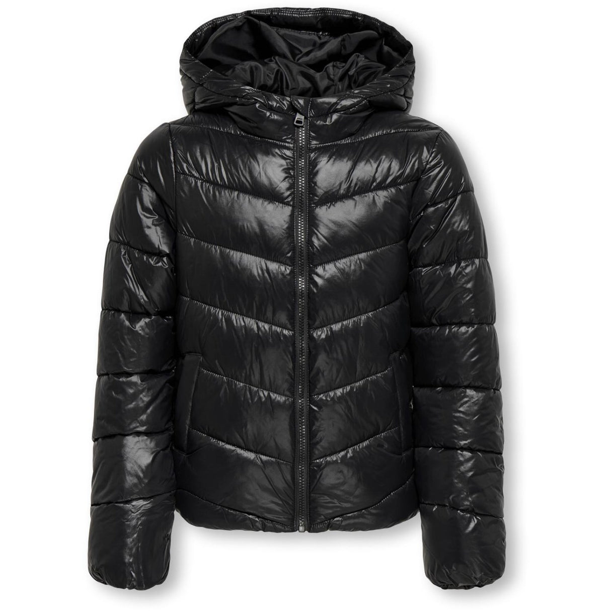kids ONLY Black Kogkajsa Lys Quilt Hætte Jkt Otw Noos