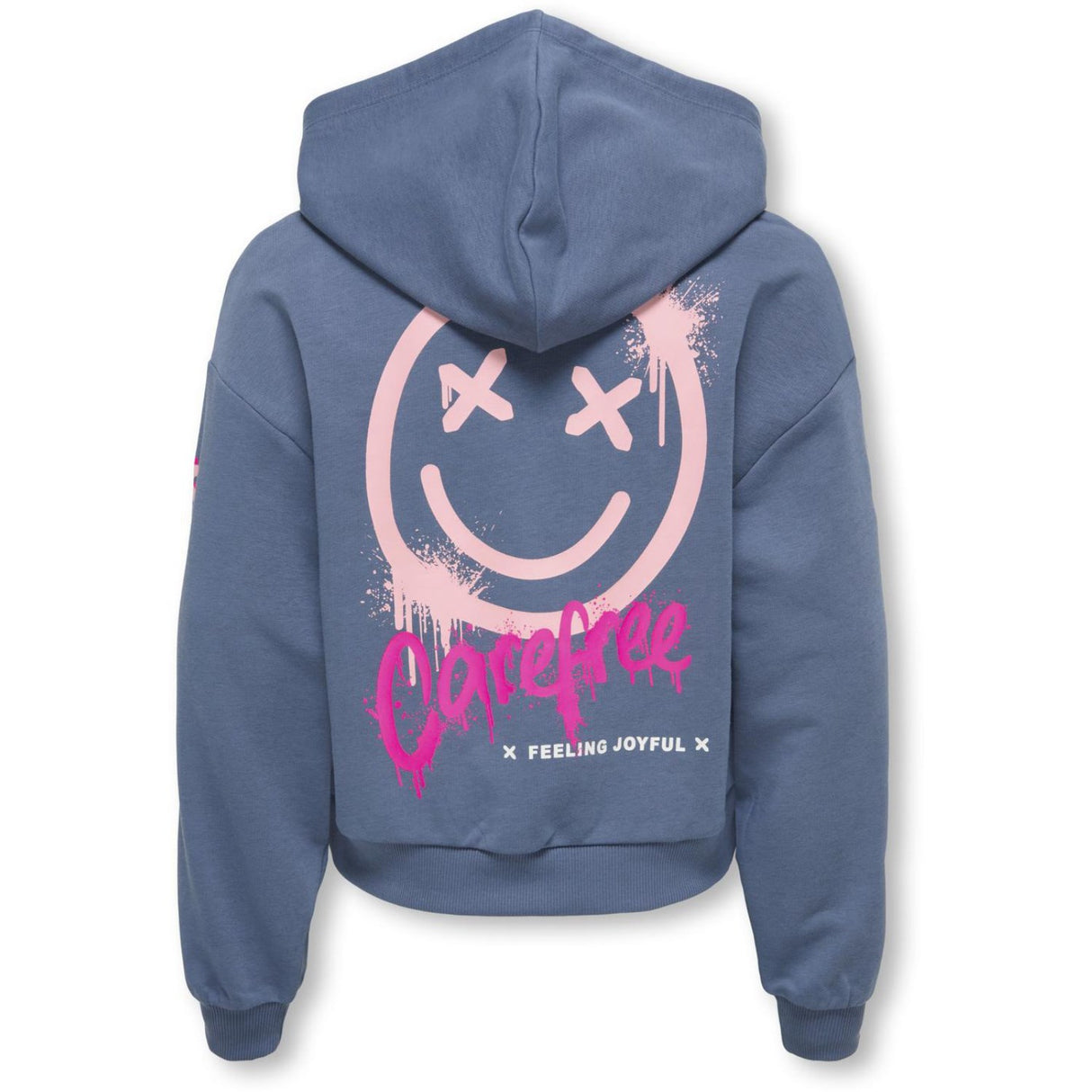 kids ONLY Vintage Indigo Carefree Kogsmile Life L/S Hætte Ub Swt Noos