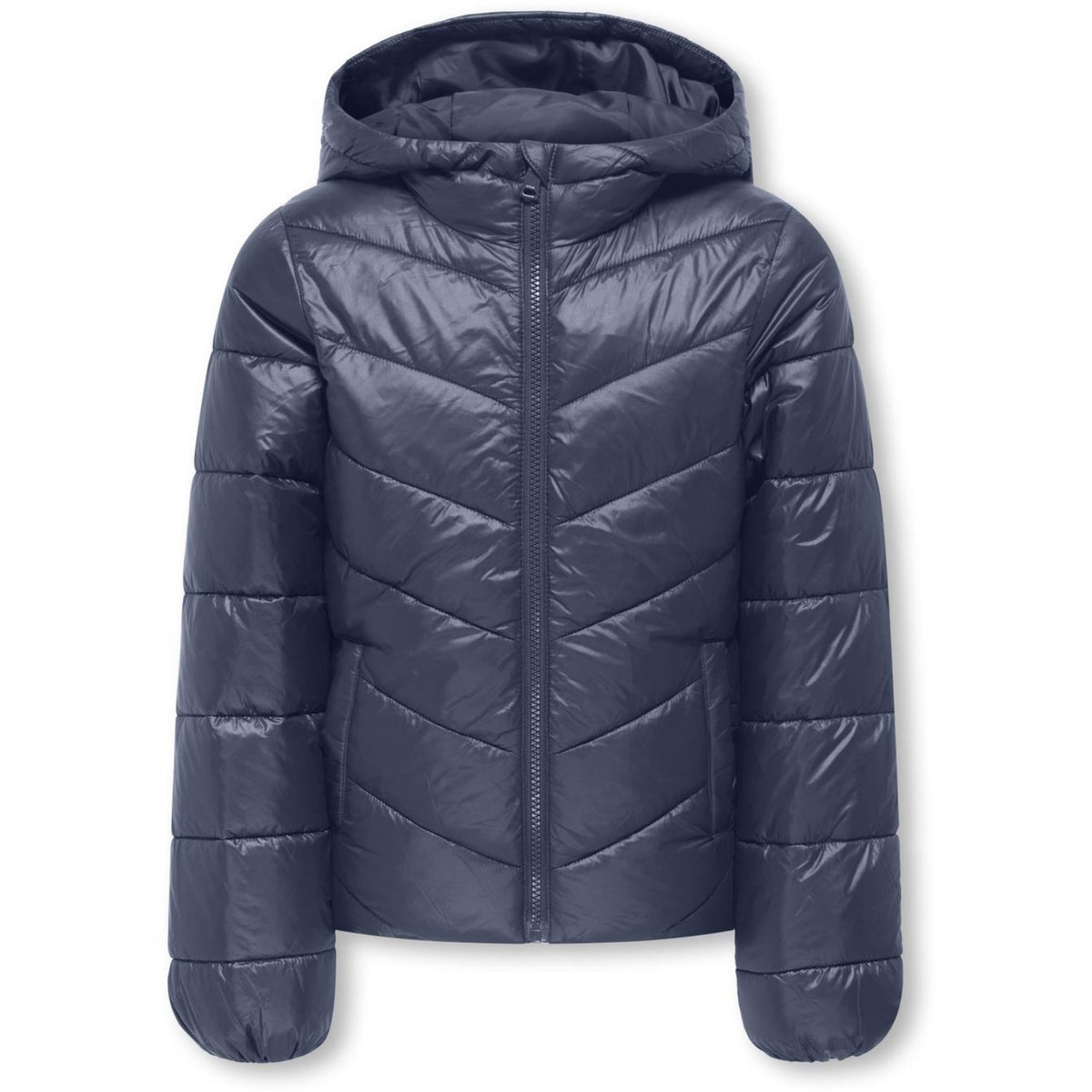 kids ONLY Vintage Indigo Kogkajsa Lys Quilt Hætte Jkt Otw Noos