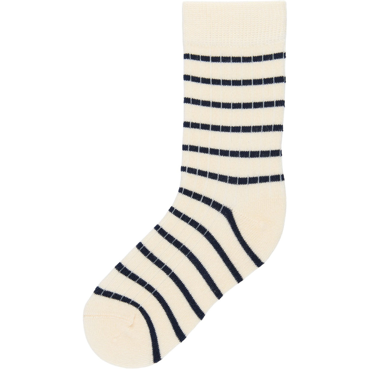 minipop® Navy/Off White Minipop Bambus Strømper Stripe