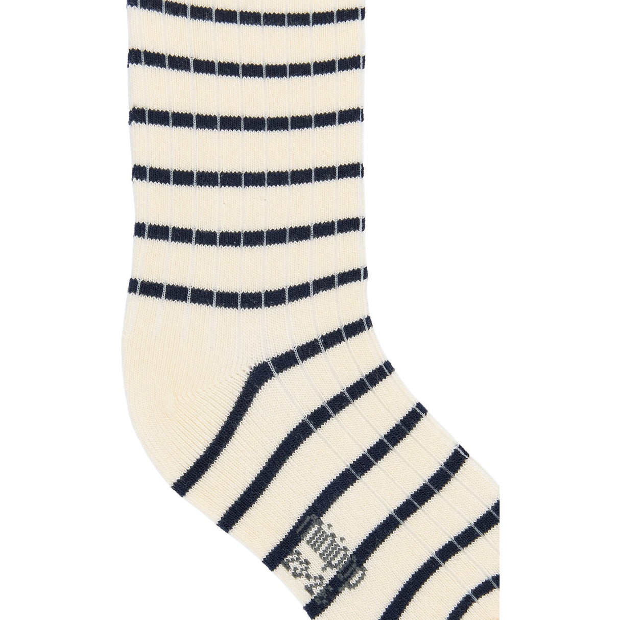 minipop® Navy/Off White Minipop Bambus Strømper Stripe