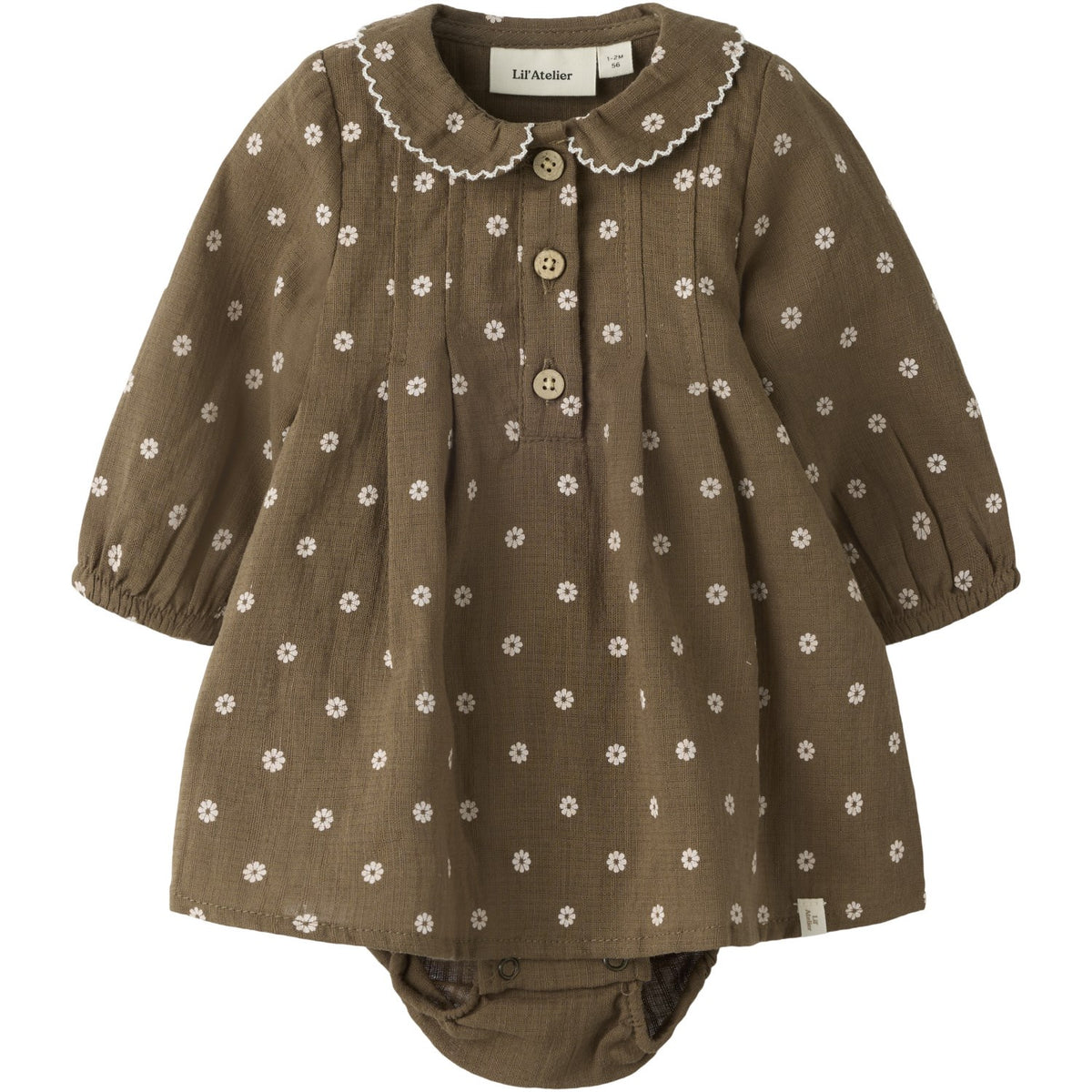 Lil'Atelier Teak Nbfhulla Ls Loose Body Kjole Lil