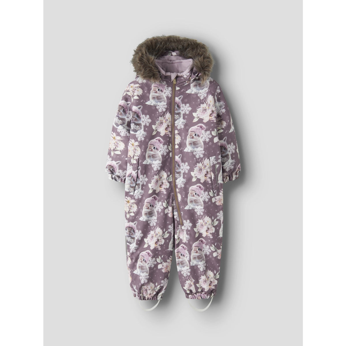 Name It Grape Shake Snow Bunny Nmfsnow10 Dragt Aop Fo Noos