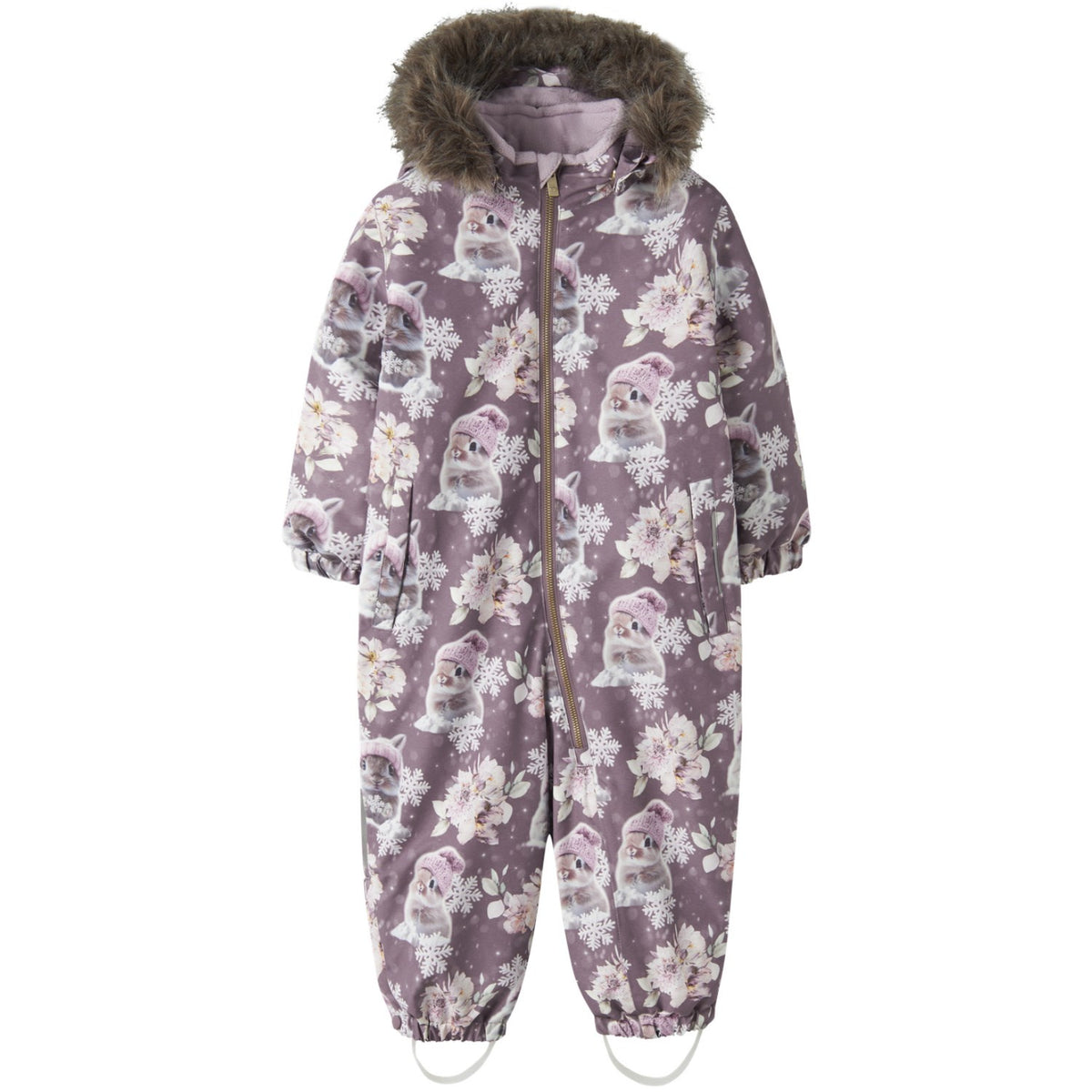 Name It Grape Shake Snow Bunny Nmfsnow10 Dragt Aop Fo Noos