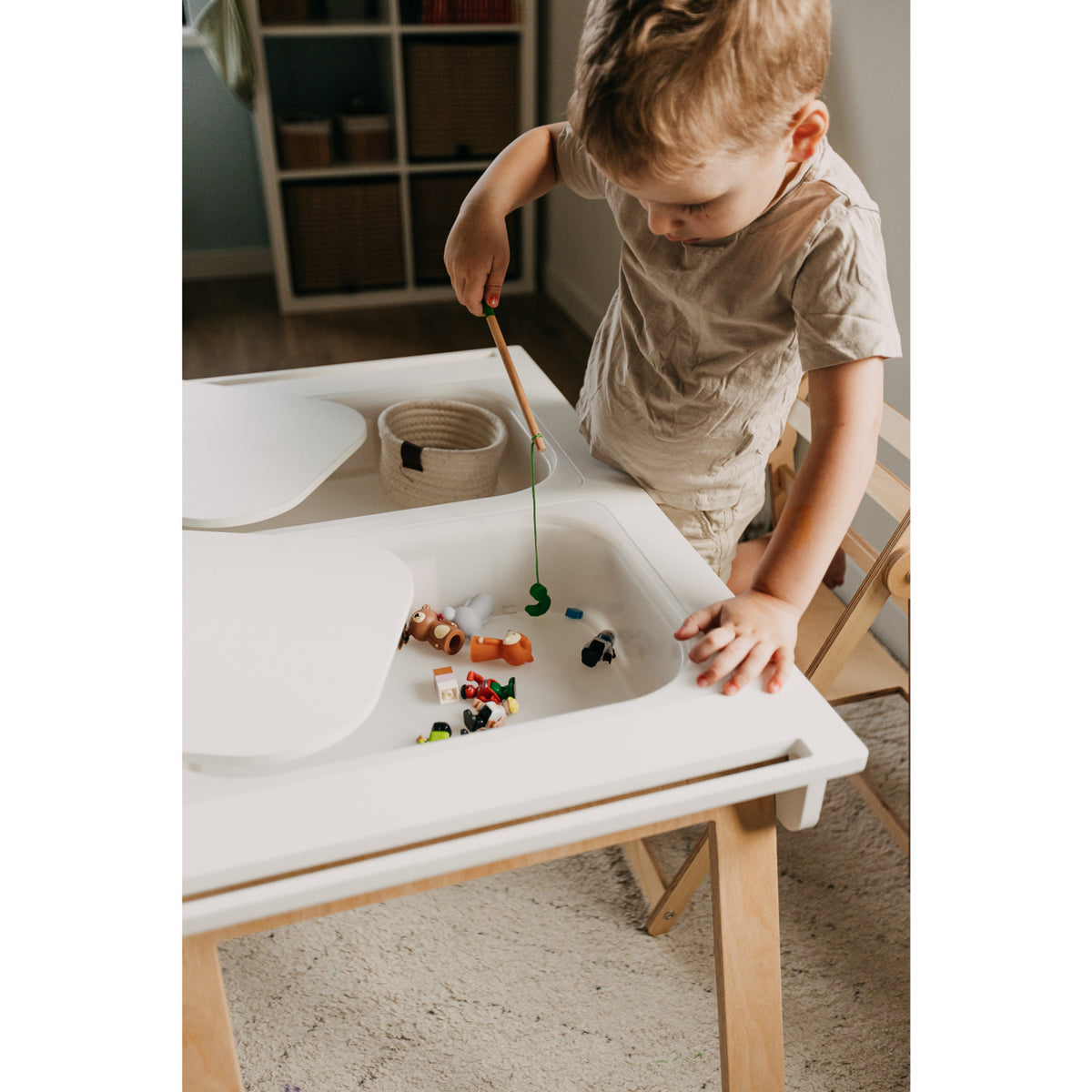 Duck Woodworks White Sensory Bord Med 2 Boxes Included
