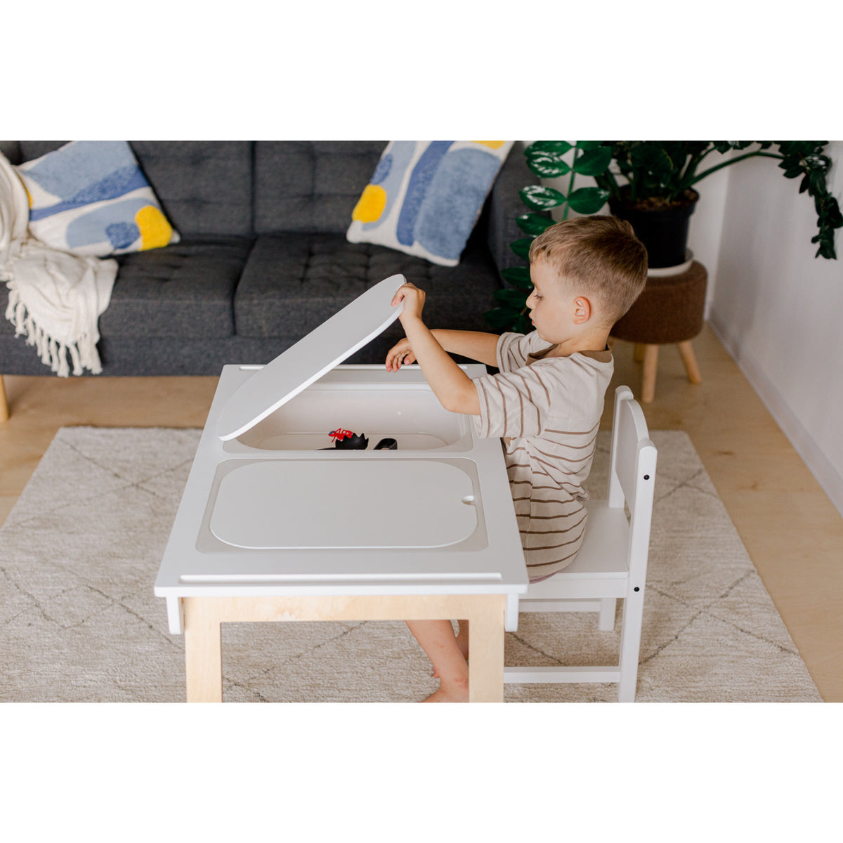 Duck Woodworks White Sensory Bord Med 2 Boxes Included