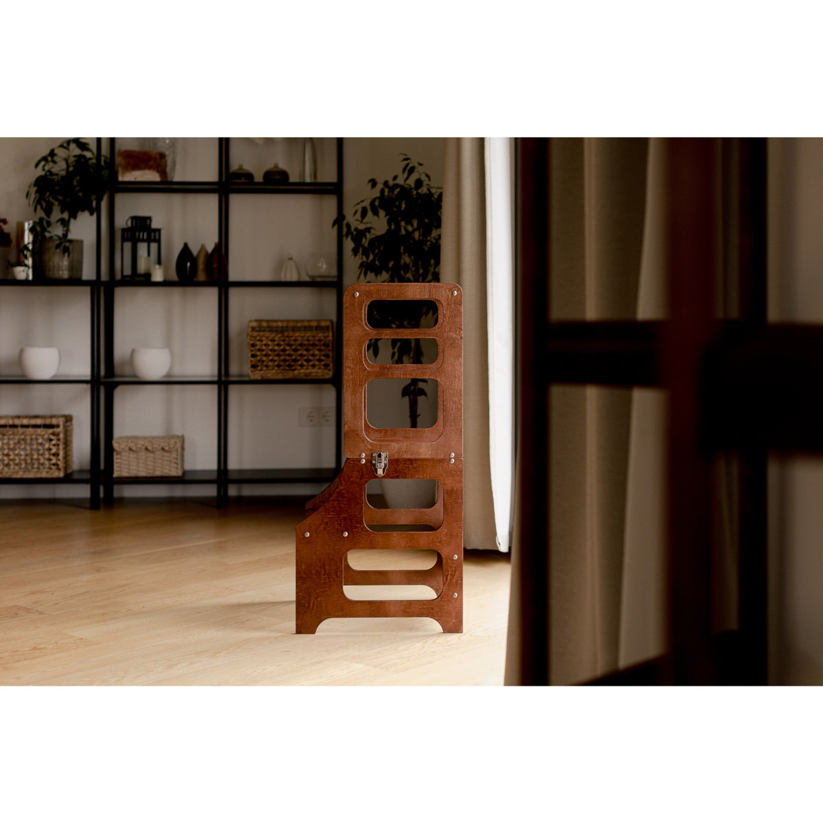 Duck Woodworks Honey Glaze Foldbar Læringstårn Stained