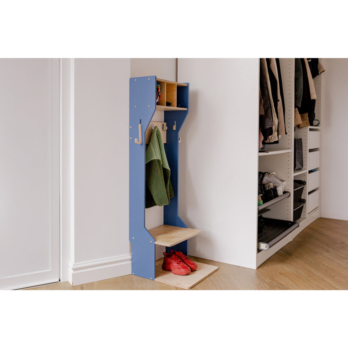 Duck Woodworks Blue Garderobeskab Outerwear