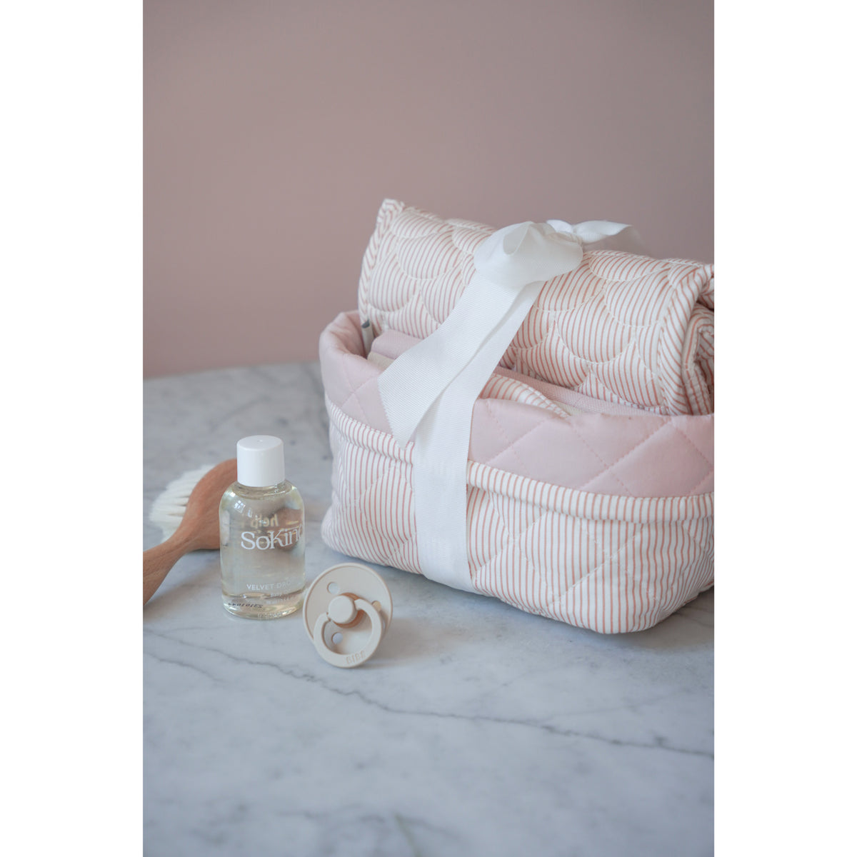 Cam Cam Copenhagen Classic Stripes Rose Baby Care Gave Sæt