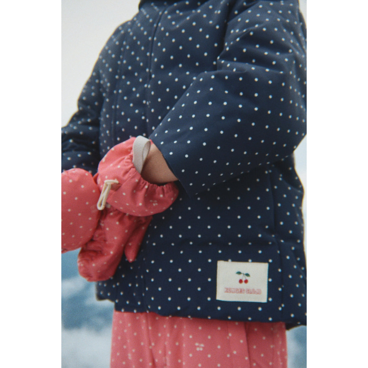 Konges Sløjd Cherry Berry Dot Nohr Snow Vanter Print
