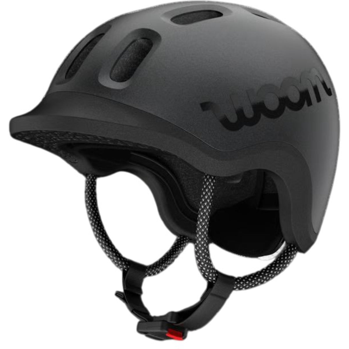 woom Charcoal Metallic Ready Hjelm