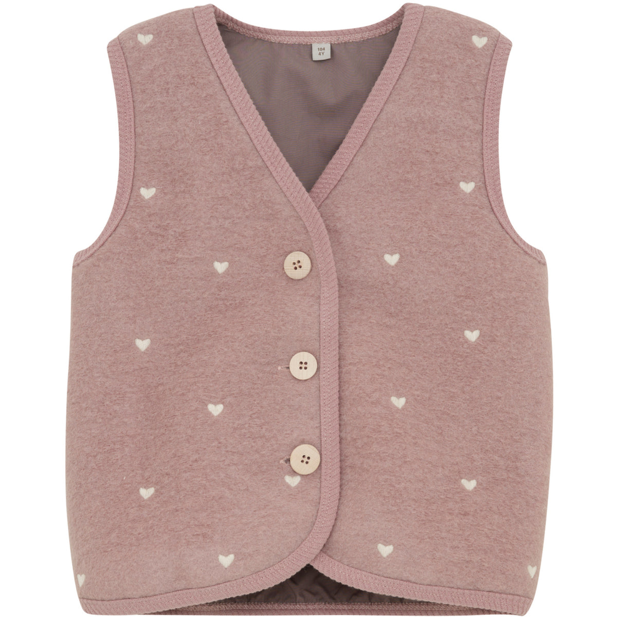 Huttelihut Deauville Mauve Vest Uld Emb. M/ Lining
