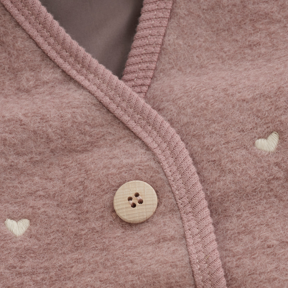 Huttelihut Deauville Mauve Vest Uld Emb. M/ Lining