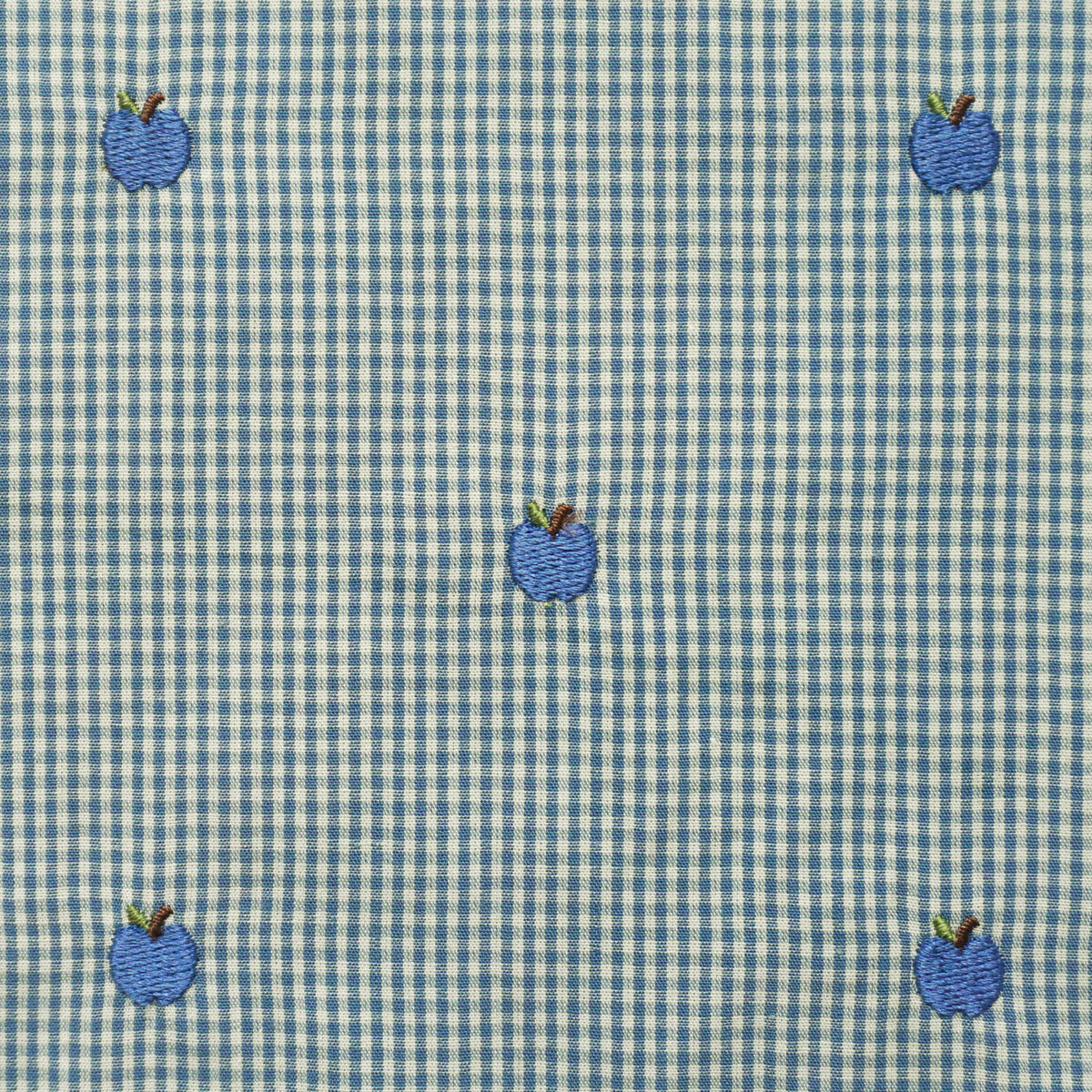 Flöss Light Blue Apple Gingham Ellis Dyne + Pude Junior