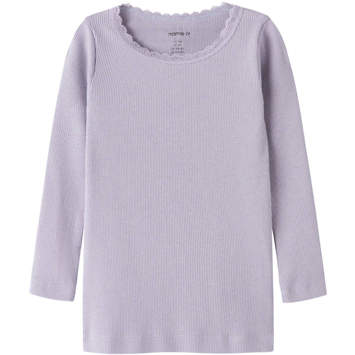 Name It Lavender Gray Nmfkab Ls Top Noos
